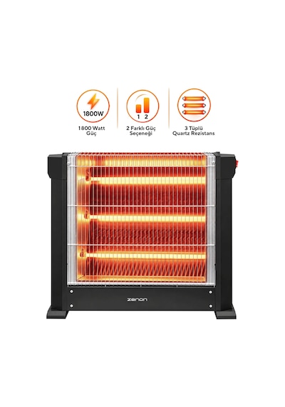 Zenon Çift Taraflı Isıtıcı 1800 W Ks-2740