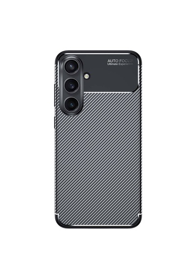Samsung Galaxy Uyumlu S24 Fe Kılıf Kamera Korumalı Karbon Desenli Kapak