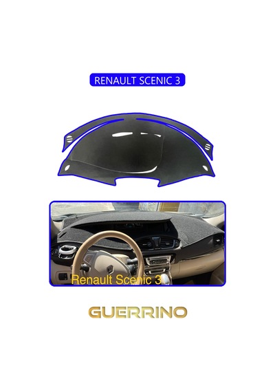 Renault Scenıc 3torpido Koruma Halısı Mavi Kenar