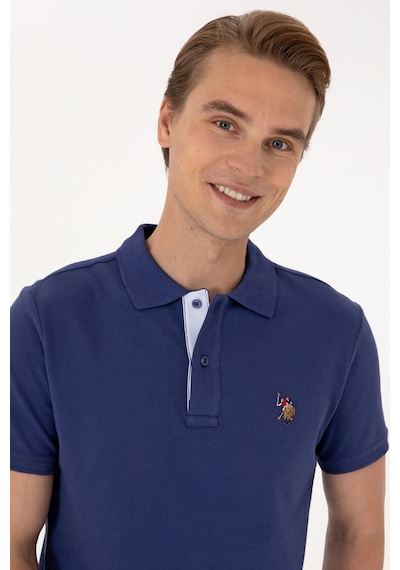 U.S. Polo Assn. Erkek Slim Fit Polo Yaka Açık Lacivert Basic Tişört 50310669-VR059 U.S. Polo Assn. Erkek Slim Fit Polo Yaka Açık Lacivert Basic Tişört 50310669-VR059