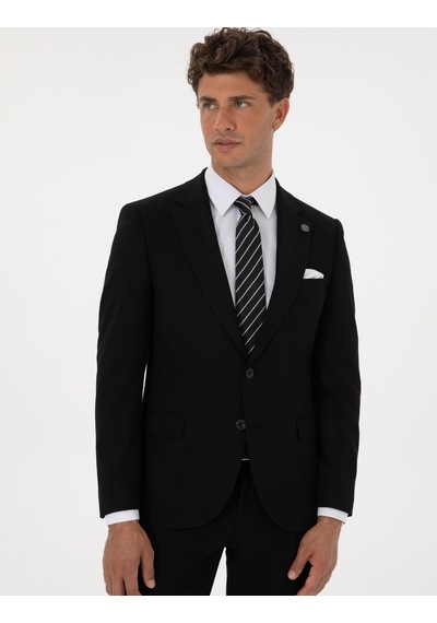 Pierre Cardin Siyah Ex. Slim Fit Takım Elbise 50305683 Vr046