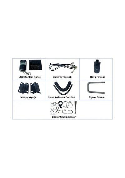 Coolman Mini 1.3kw Çanta Webasto Tipi Isıtıcı 12v-24v-1102