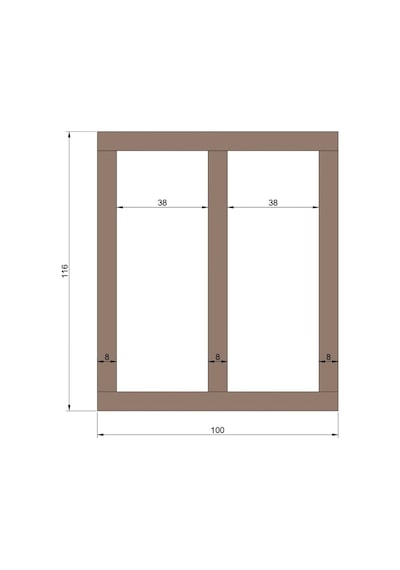 İahşap Dekoratif 8 Cm İskandinav Duvar Çıtası 5 Adet 8 X 100 Cm Ev Ofis Dekorasyonu 6 Mm Mdf