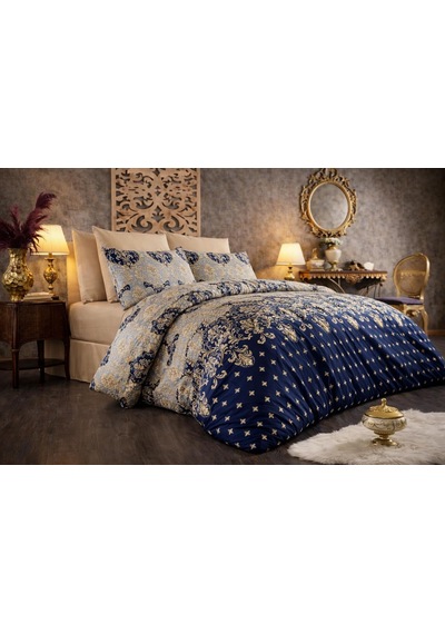Lüks%80 Pamuklu Çift Kişilik Nevresim Takımı Seti Yorgan Kılıfı Love Kalp Desen 200x220 Cm + Lastikli Battal Boy Çok Renkli 79088880