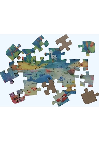 Underwater Animals - Deniz Hayvanları / Small Puzzle 3-7 Yaş 24 Parça