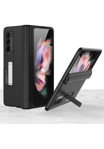 Galaxy Z Fold 3 Kılıf Zore M-Magnet Kılıf Siyah