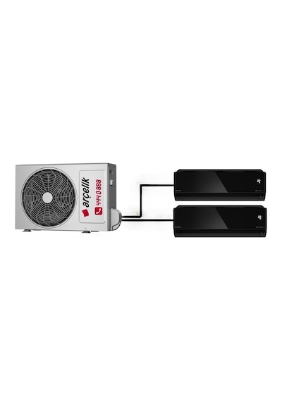 Arçelik Mirror 24000 BTU 1 Dış + 2 İç Ünite (18+12) Duvar Tipi Multi Inverter Klima