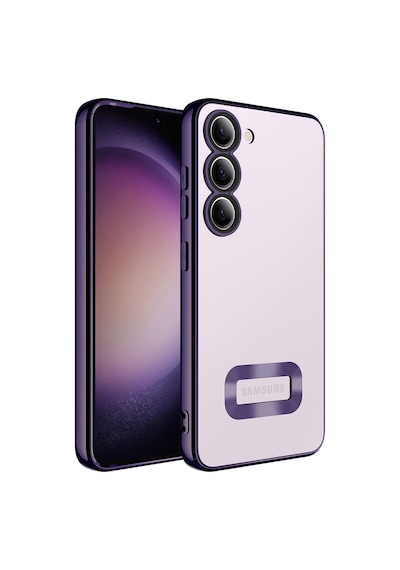 Noktaks - Samsung Galaxy Uyumlu S23 Plus - Kılıf Kamera Korumalı Tatlı Sert Omega Kapak - Derin Mor