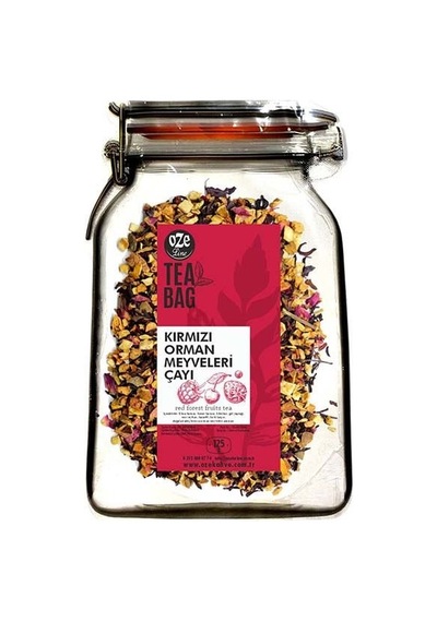 Oze Muhteşem Üçlü Set Kış Çayı Çilek Ahududu Çayı 125 G + Kırmızı Orman Meyveleri Çayı 125 G