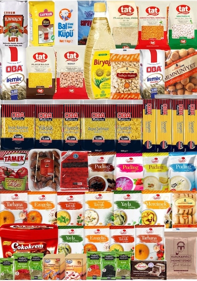 Ramazan Paketi Kumanya Yardım Gıda Erzak Kolisi Mega Paket 52 Parça Ürün