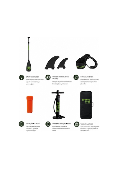 Adventure Set Release The Kraken Şişme Sup Board / Paddle Board 330 Cm