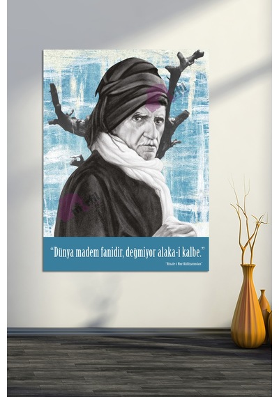 Saidi Nursi Risalei Nur Sözler Islami Dini Hat Kanvas Tablo