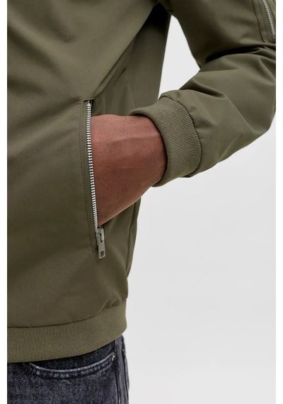 Jack & Jones Erkek Kolej Yaka Mont 63412165203 Haki Haki