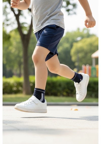 Socketta 5'li Karışık Renk Çocuk Pamuk Sport Desen Patik Çorap - Premium Sport Siyah-beyaz-laci-gri-antrasit Socketta 5'li Karışık Renk Çocuk Pamuk Sport Desen Patik Çorap - Premium Sport Siyah-beyaz-laci-gri-antrasit