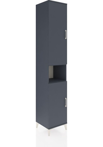 Hyperion Dolap 7 Raflı 2 Kapaklı 44x44x243 Antrasit-antrasit Antrasit