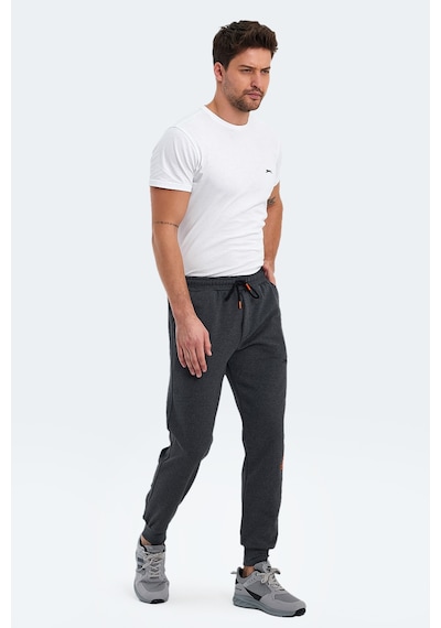 Slazenger Nahal I Erkek Cepli Koyu Gri Eşofman Altı Koyu Gri