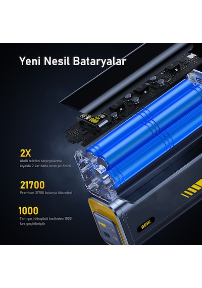 Aohi Starship 40.000 Mah 140w Powerbank, Dijital Göstergeli