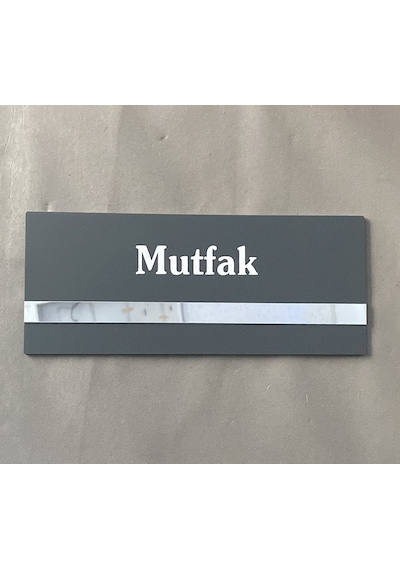 Soft Seri Minimal Pleksi Mutfak Kapı İsimliği