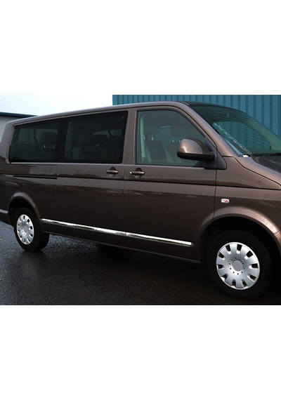 S-Dizayn  Volkswagen T5 Transporter Krom Yan Kapı Çıtası 7 Prç. U.Ş 2010