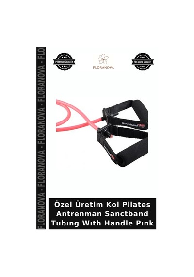 Özel Üretim Kol Pilates Antrenman Sanctband Tubıng Wıth Pınk Pembe