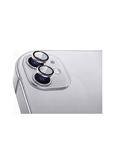 Apple iPhone Uyumlu 11 / 12 / 12 Mini İle Uyumlu Kamera Lens Koruyucu Alüminyum Alaşım Çerçeveli Telefon Lensi Temperli Cam Koruma Gümüş Sku: Zeusb0b2s1hmcn -