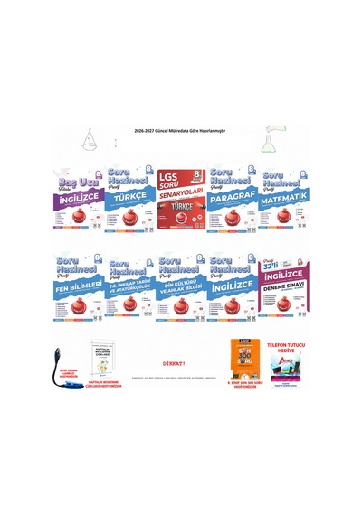 Nartest 8. Sınıf Tüm Dersler 10 Kitap Seti