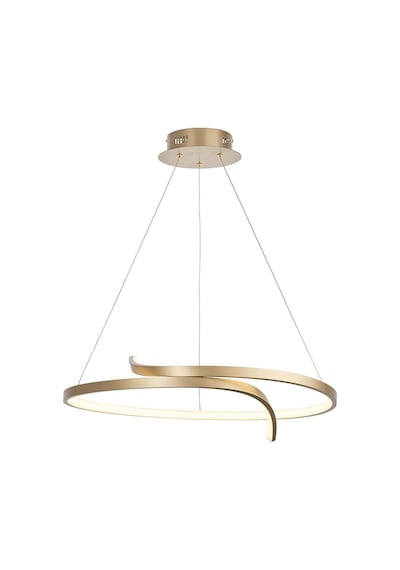Ömür Avize Penumbra Modern Ledli Eskıtme Gold Kasa Avize Eskitme Gold