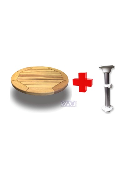 Sealux Gömme Masa Beyaz Ayak Ahşap Masa Tablası Tekne Karavan