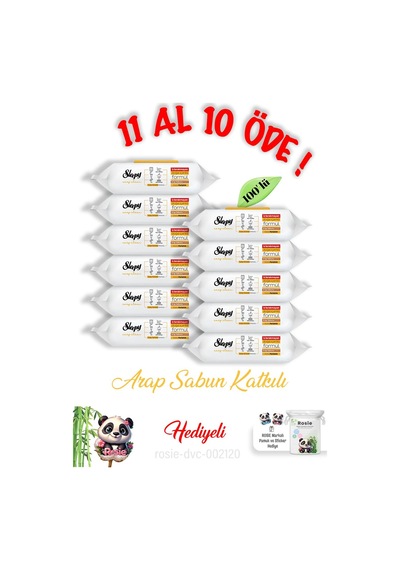 Sleepy 100' Lü Arap Sabunu Katkılı 11 Al 10 Öde Ve Rosie Pamuk Diğer