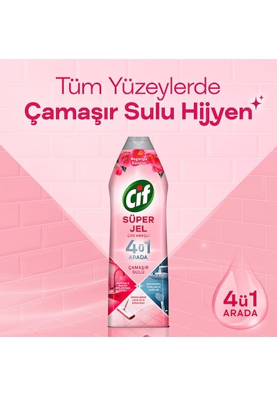 Cif Jel Yüzey Temizleyici Çiçek Ferahlığı 750 Ml X4 Diğer