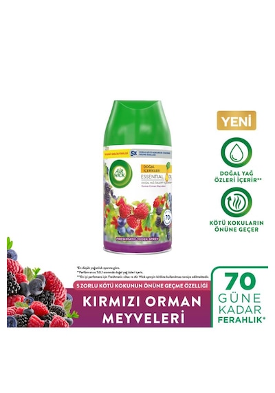 Air Wick Kırmızı Orman Meyveleri Oda Kokusu Freshmatic Yedek Spreyi 250 Ml Kırmızı Meyveli Çiçeksi