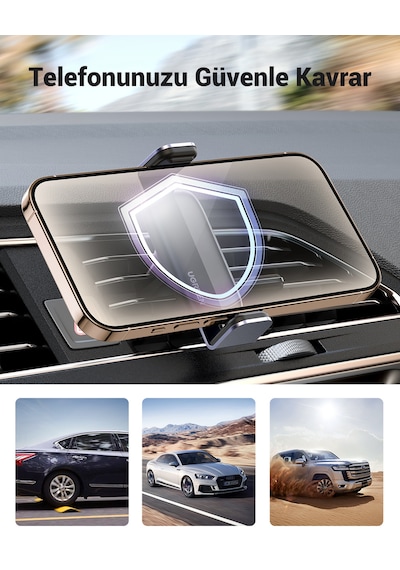 Ugreen Araç İçi Telefon Tutucu 360 Derece Dönebilir Air Vent, 10422 -