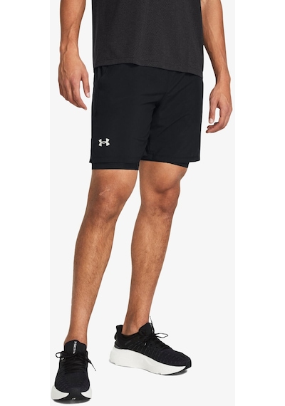 Under Armour Launch 7 2-ın-1 S Erkek Siyah Şort 1382641-001