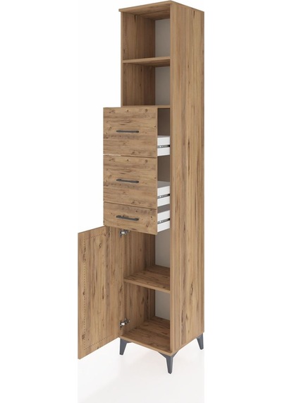 Hyperion Dolap 3 Raflı 3 Çekmeceli Tek Kapaklı 44x44x243 Çam-çam Çam Hyperion Dolap 3 Raflı 3 Çekmeceli Tek Kapaklı 44x44x243 Çam-çam Çam