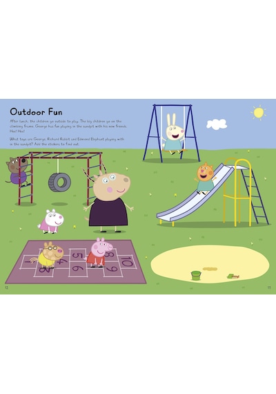 Peppa Pig: George'S First Day At Playgroup: Sticker Book