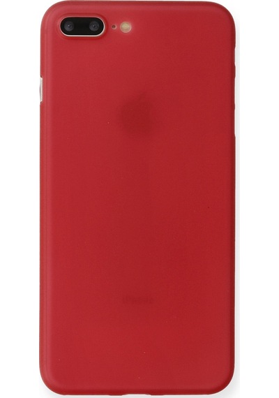 Cosmotex Newface Apple iPhone Uyumlu  8 Plus Kılıf Pp Ultra İnce Kapak - Kırmızı