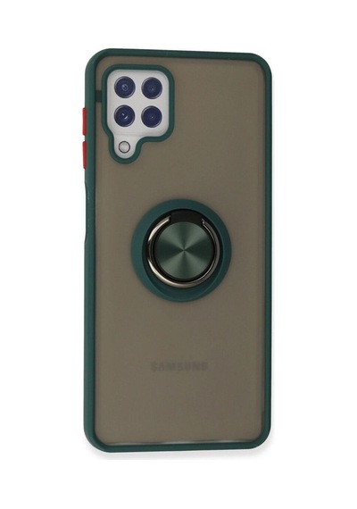 Samsung Galaxy A22 Kılıf Montreal Yüzüklü Silikon Kapak