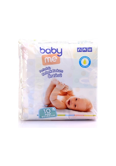 Baby Me Pofuduk Bebek Bakım Örtüsü 60 x 60 CM 10 Adet