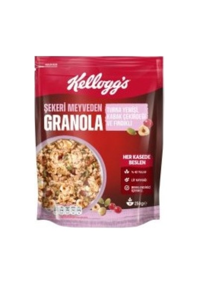 Kellogg's Granola Turna Yemişli Kabak Çekirdeği Ve Fındık 250 G - 5 Adet Tarı