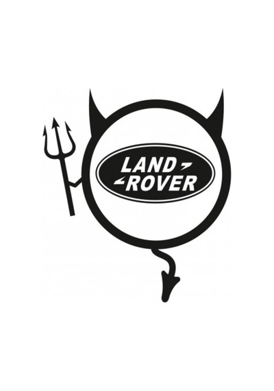Land Rover Araba Komik Şeytan Sticker Yapıştırma