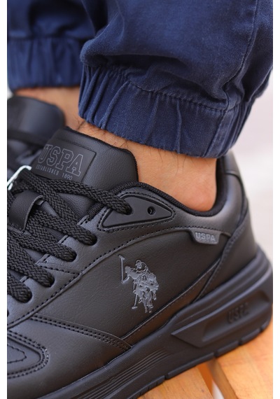 U.s. Polo Assn. Rk Rahat Taban Cilt Erkek Sneaker 867800000753 01 Siyah Siyah