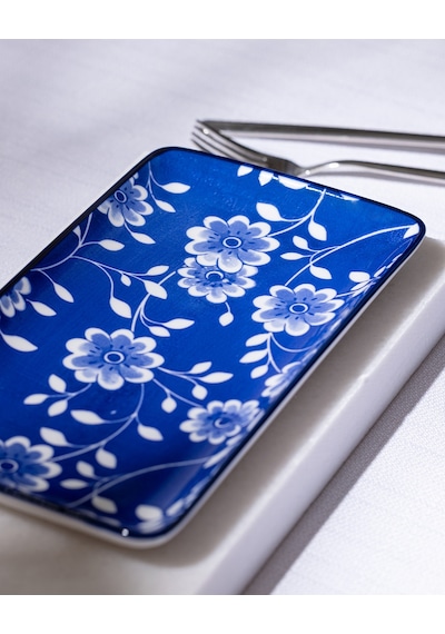 Madame Coco Reve Bleu Vista Dikdörtgen Tabak - 22 Cm - Mavi/beyaz 8684427225868 Çok Renkli
