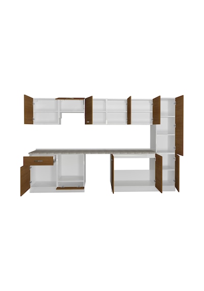 Decoraktiv Elite 325 Ankastre Fırın Modüllü Mdf Hazır Mutfak Dolabı - Tezgah Dahil - Naturel Ceviz Decoraktiv Elite 325 Ankastre Fırın Modüllü Mdf Hazır Mutfak Dolabı - Tezgah Dahil - Naturel Ceviz