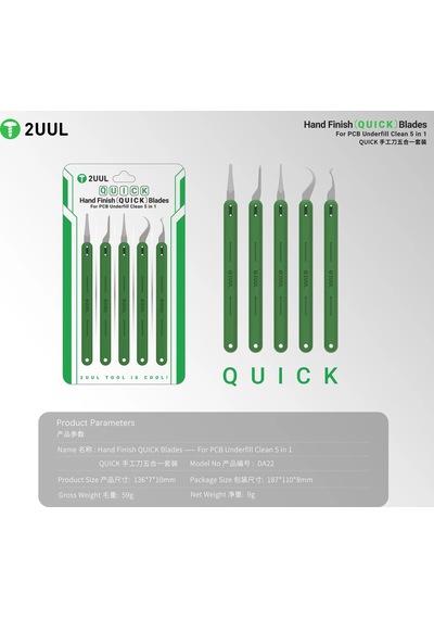 2uul Da22 5 İ 1 Arada El Yapımı Hızlı Bıçak Seti