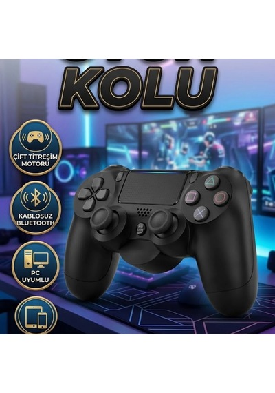 Ps4 V2 Kablosuz Oyun Kolu Titreşimli Bluetooth, Pc Ve Mobil Uyumlu
