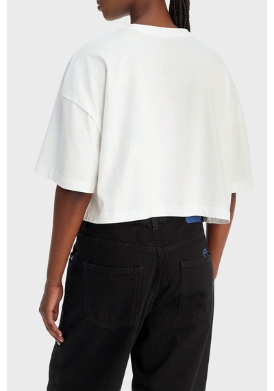 Calvin Klein Bayan T Shirt Lv047f828g Yaf Beyaz BEYAZ
