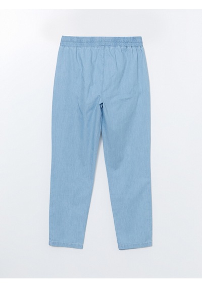 Lcwaıkıkı Classic Bej Beli Lastikli Carrot Fit Kadın Jean Pantolon