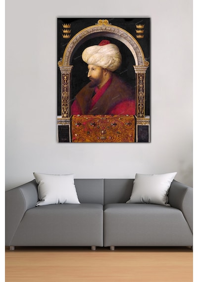 Fatih Sultan Mehmet Han Osmanlı Kanvas Tablo