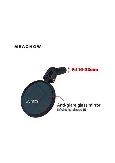 Meachow Me-001b Barend Bisiklet Aynası Gidon İçi Montaj Mavi Lens Mavi - Sarı - Siyah