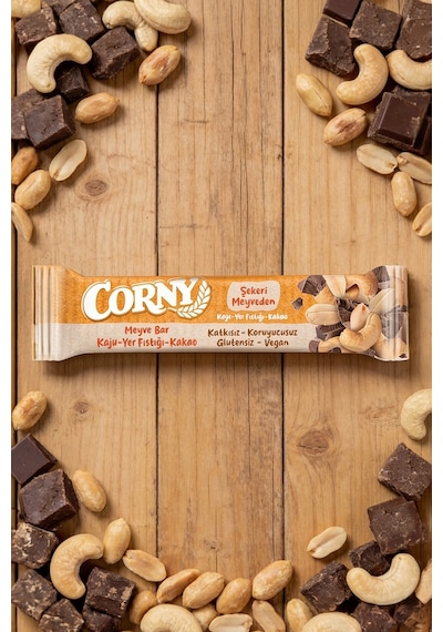 Corny Kaju Kakao Yer Fıstığı Tahıl Bar 35 Gr X- 12 Adet